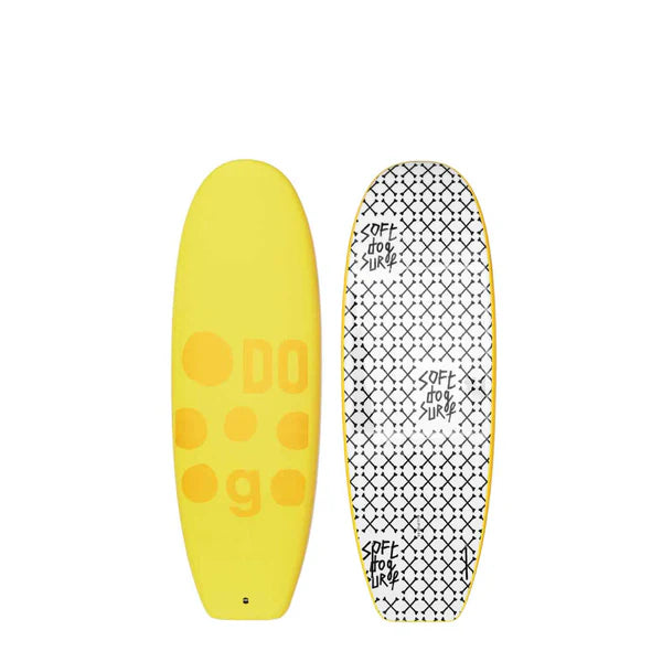 5'4" Dobermann Soft Top Surfboard + Fins (2nd hand)