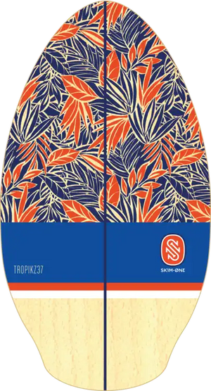 37" Tropikz Wooden Skimboard