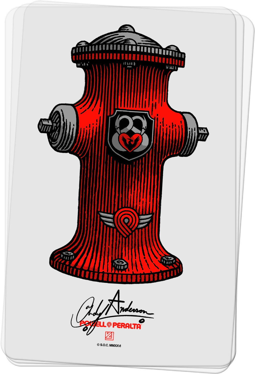 Pro Andy Anderson Hydrant Skate Sticker (1 piece)