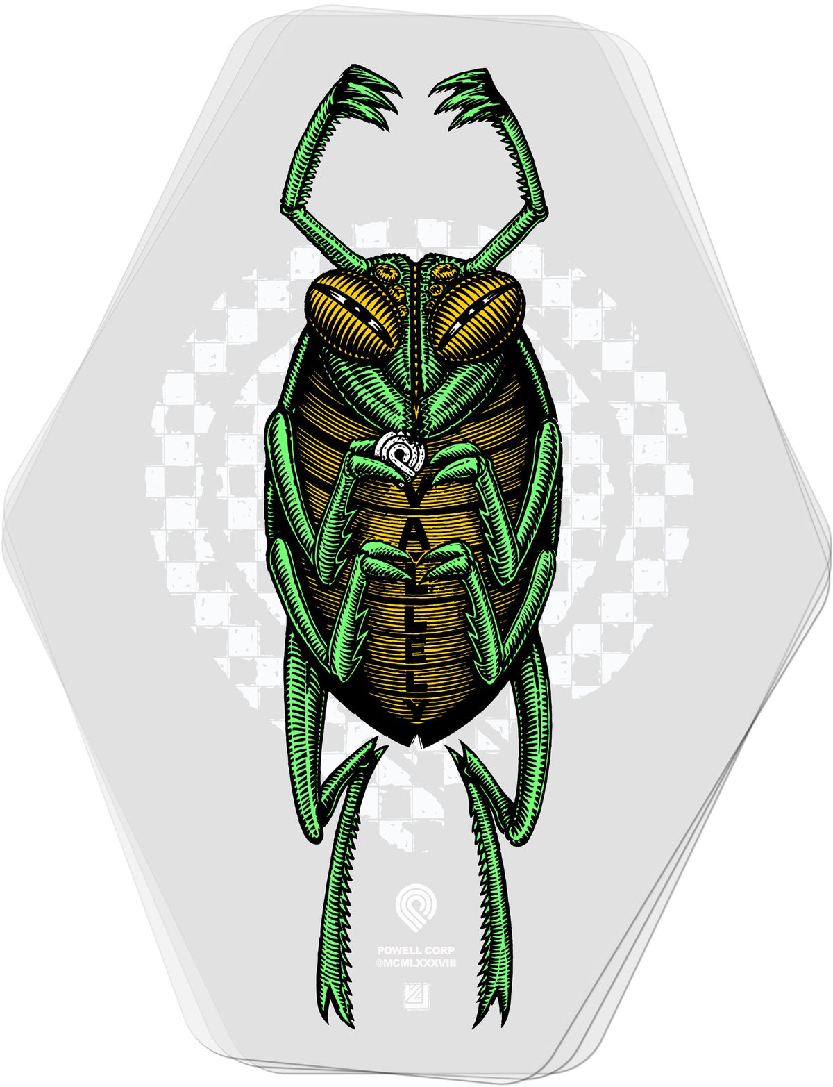 Mike Vallely Bug Clear Skate Sticker
