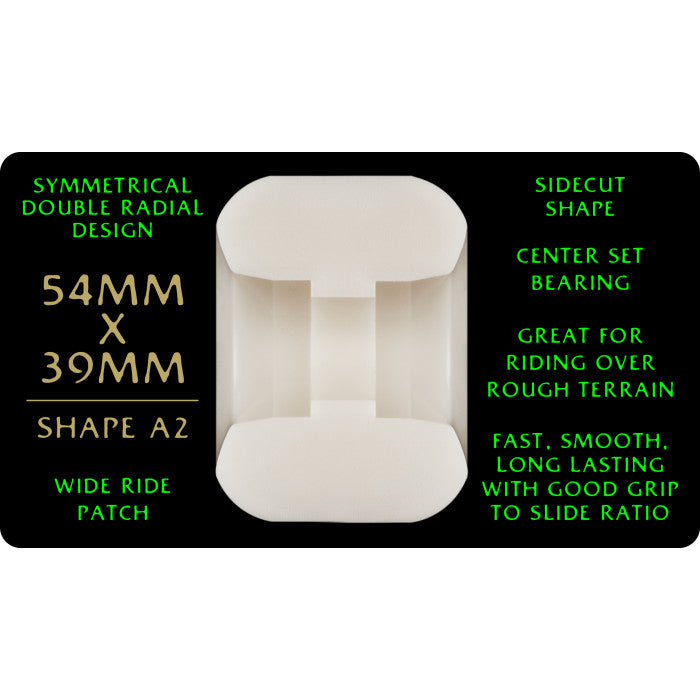 88A Dragon Formula A2 Sym Wide/Extra-Wide Green Skateboard Wheels
