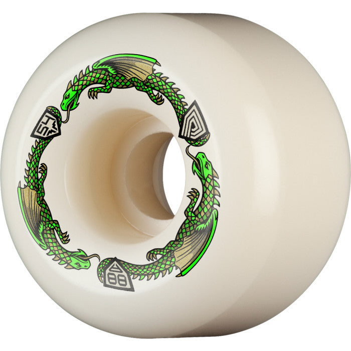 88A Dragon Formula A2 Sym Wide/Extra-Wide Green Skateboard Wheels
