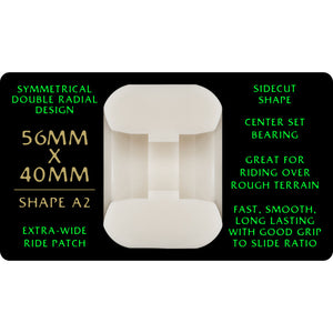 88A Dragon Formula A2 Sym Wide/Extra-Wide Green Skateboard Wheels