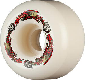 93A Dragons A2 Sym Wide Red Skateboard Wheels (4pk)