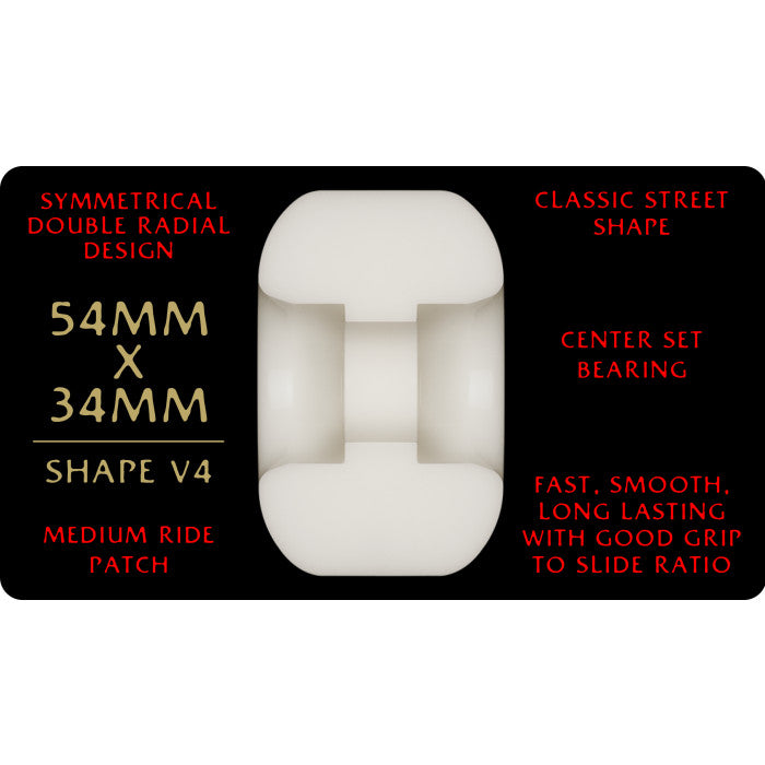93A Dragons - V4 Symmetrical Shape - Medium V4 Skateboard Wheels