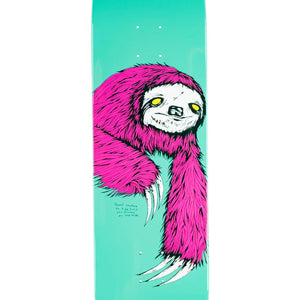 8.5" Sloth on Popsicle Teal Dip Skateboard Deck