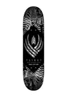 8.25" Flight Pro Skeleton Silver Skateboard Deck (Shape 243 K26)