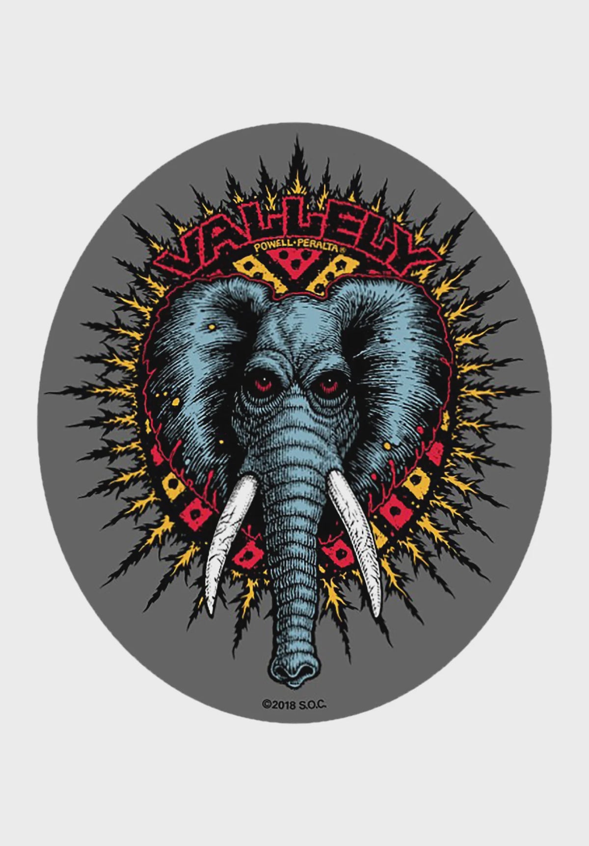 Mike Vallely Elephant Skateboard Sticker