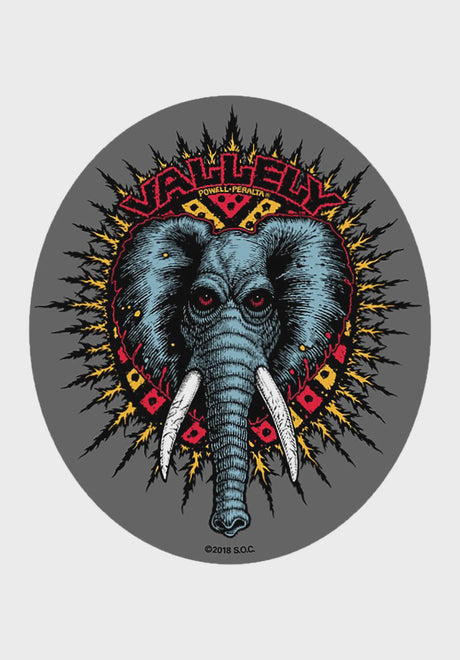 Mike Vallely Elephant Skateboard Sticker