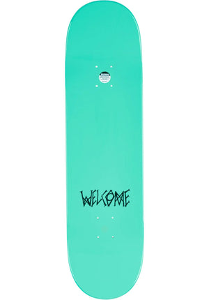 8.5" Sloth on Popsicle Teal Dip Skateboard Deck