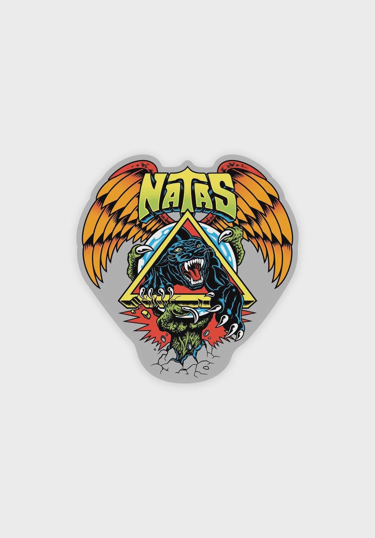 Natas SC Panther Clear Mylar Sticker
