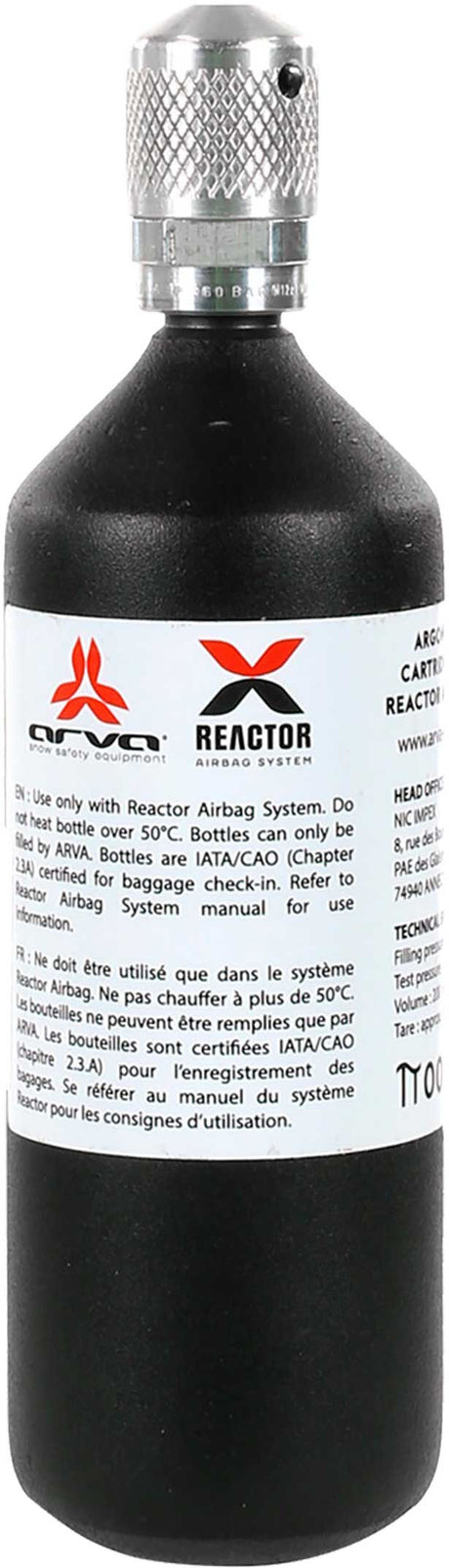 Reactor Canister Steel - Snowboard Airbag Cartridge (200ml)