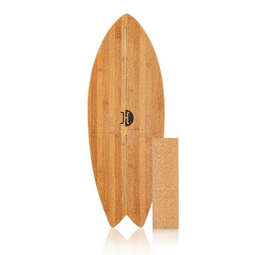 Ocean Rocker Bamboo Balance Board + Roller