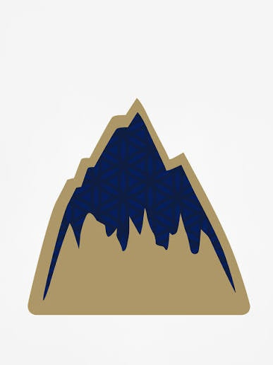 Mountain Logo Blue Snowboard Foam Mat