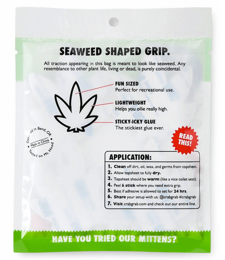 Mini Seaweed Snowboard Traction Pads (4-Pack)