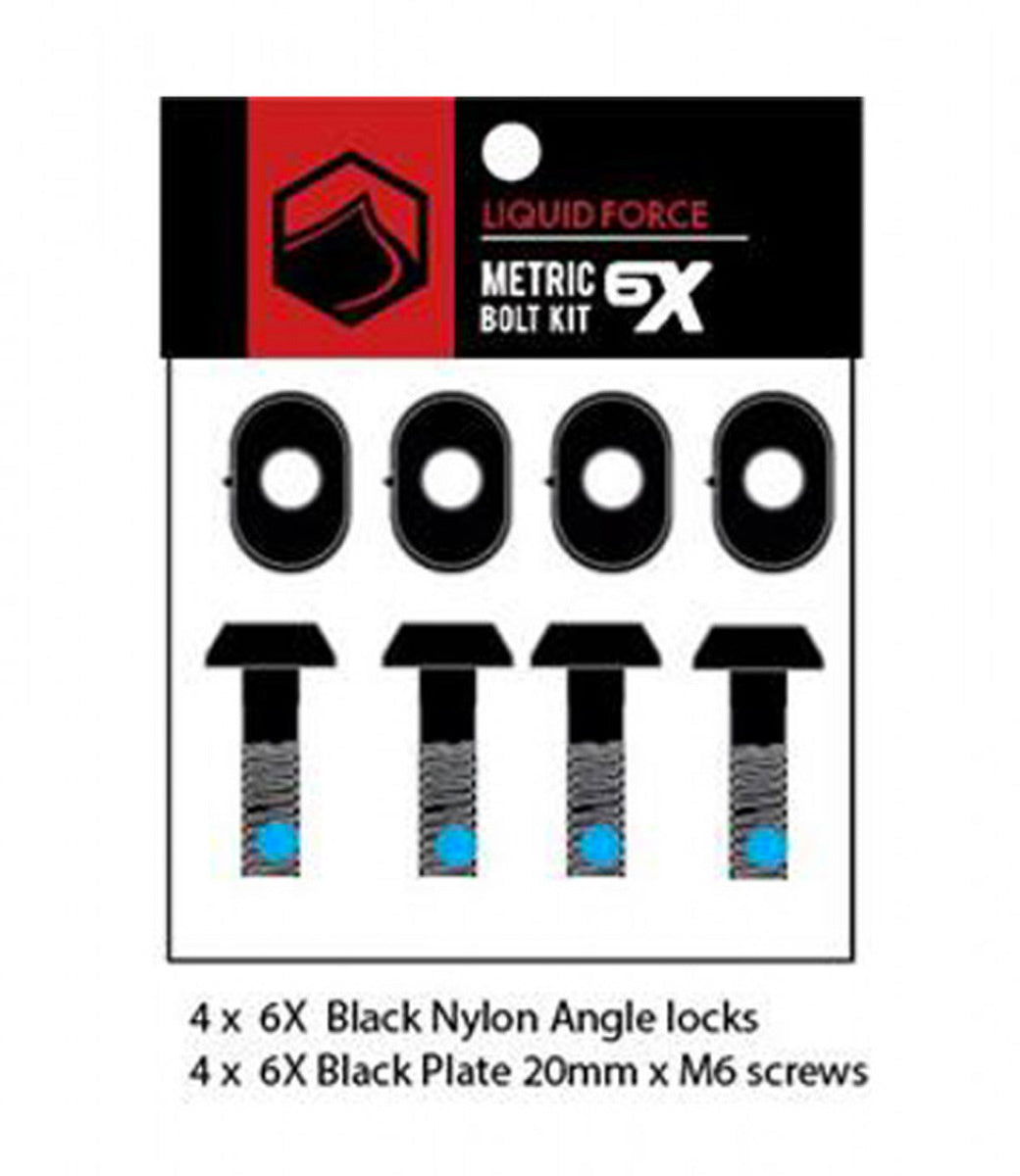 6X Wakeboard Binding Bolt Kit W/Loc