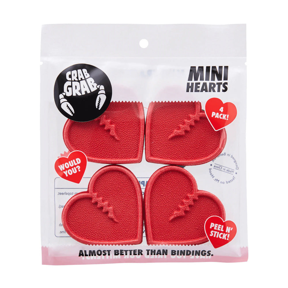 Mini Hearts Snowboard Traction Pads (4-Pack)