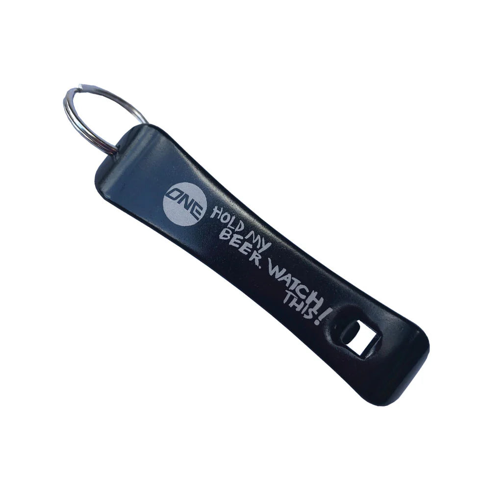 Hold My Beer Logo Snowboard Keychain