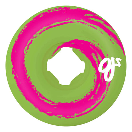 45mm 99A Swamp Berries Swirl Pink Green Skateboard Wheels