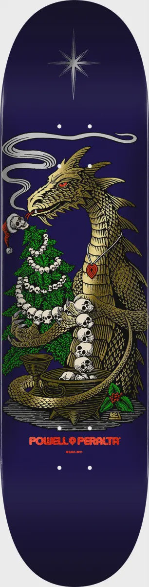 8.75" Holiday 24 foil tree trimmer Skateboard Deck