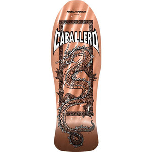10" x 30" Steve Caballero Chinese Dragon Reissue Skateboard Deck - Copper Foil