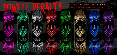 8.25" Flight Pro Skeleton Silver Skateboard Deck (Shape 243 K26)