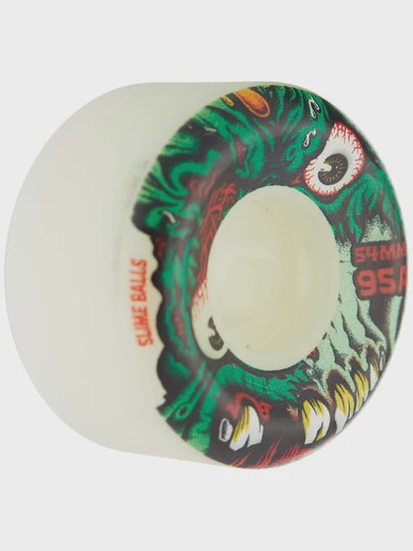 54mm 95a Roskopp Face Two Reissue White Skateboard Wheels