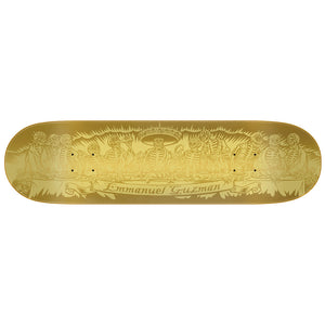 8.27" Guzman Dining With The Dead Gold Skateboard Deck