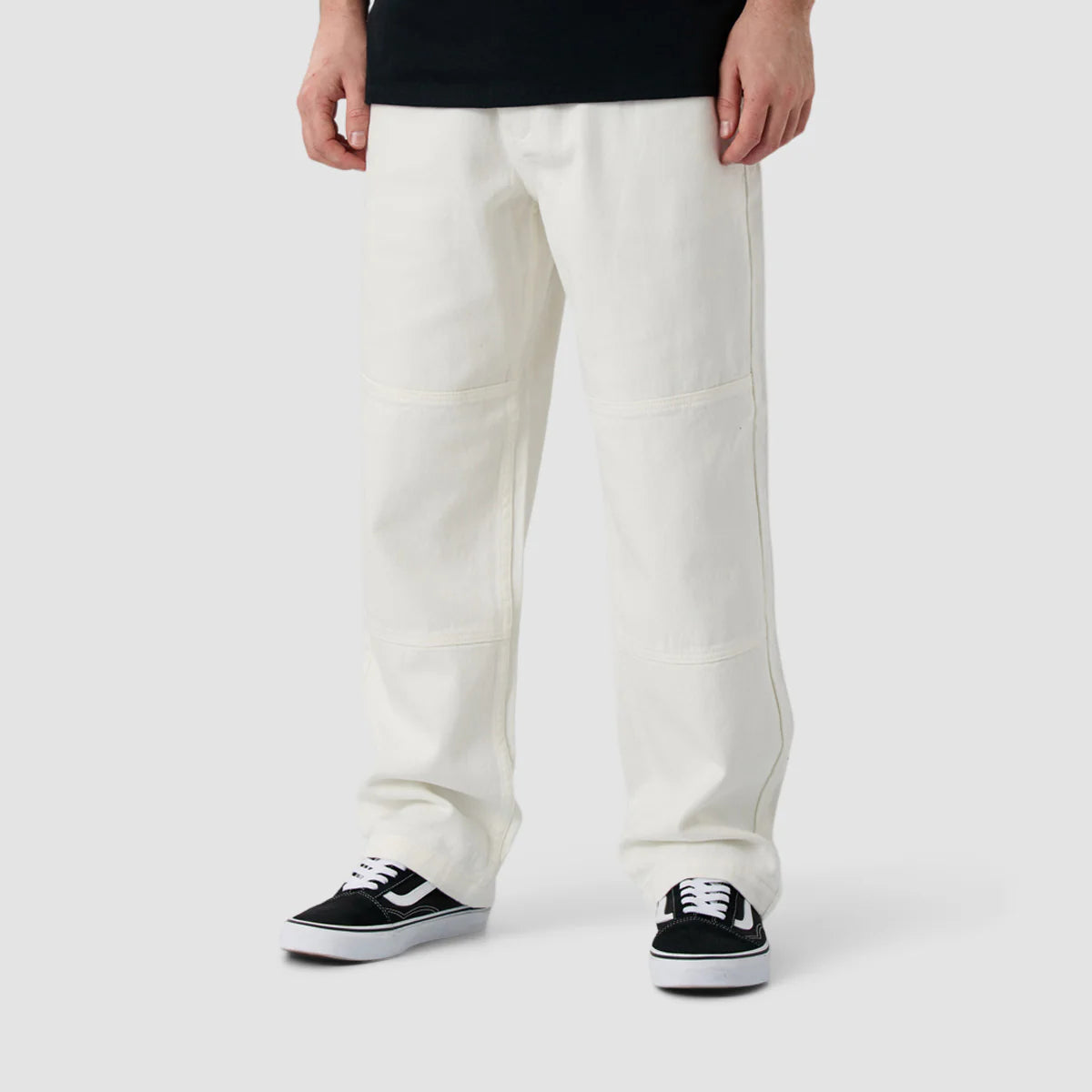 Classic Label Panel Jeans Optic