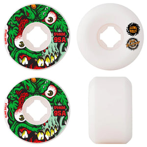 54mm 95a Roskopp Face Two Reissue White Skateboard Wheels