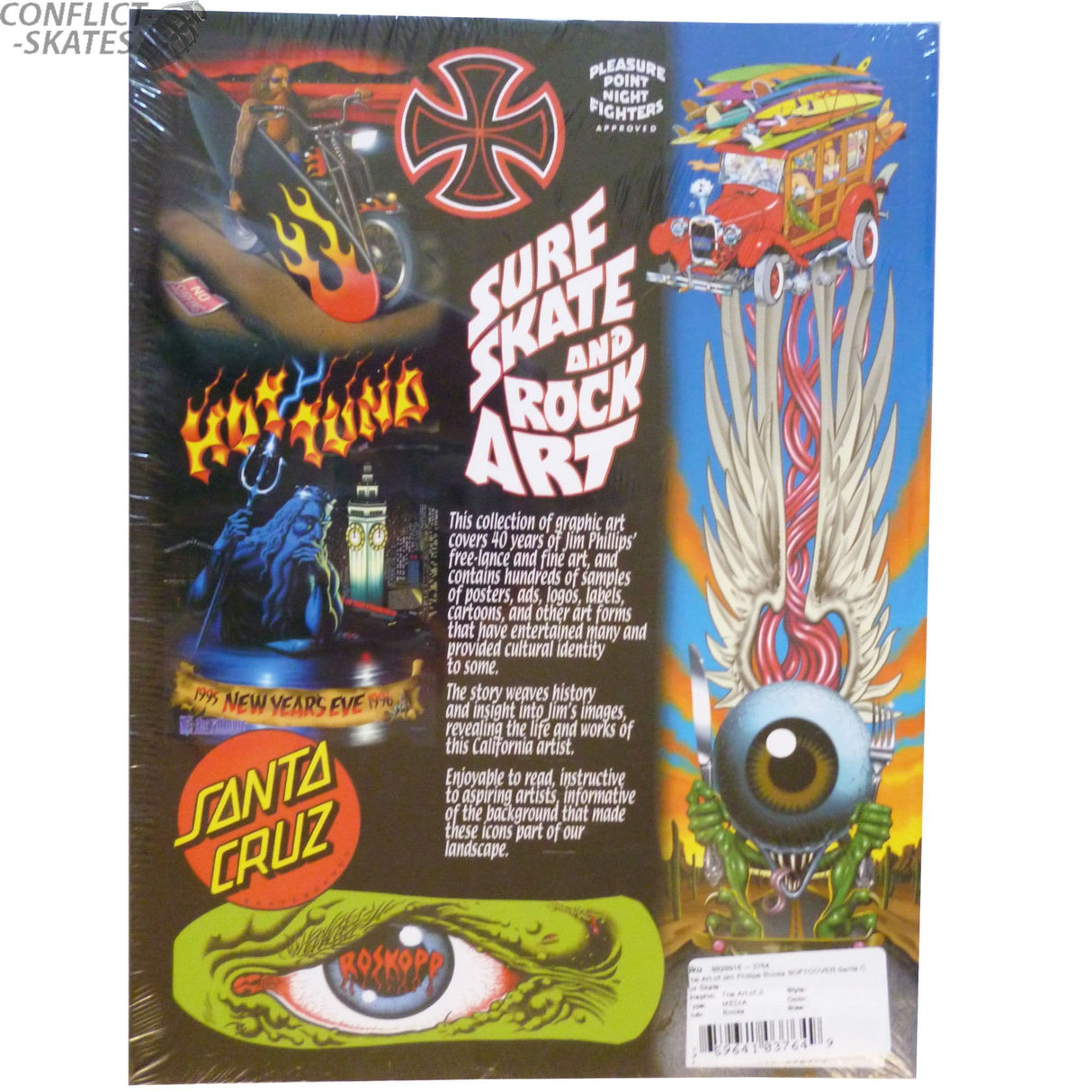 Surf, Skate & Rock Art Of Jim Philips Skateboard Book (Softcover)