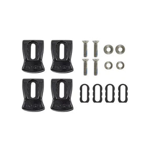 Binding Clamp Wakeboard Hardware Set (4 Clamps, 4 Screws, 4 Washers, 4 Nylon Washers)