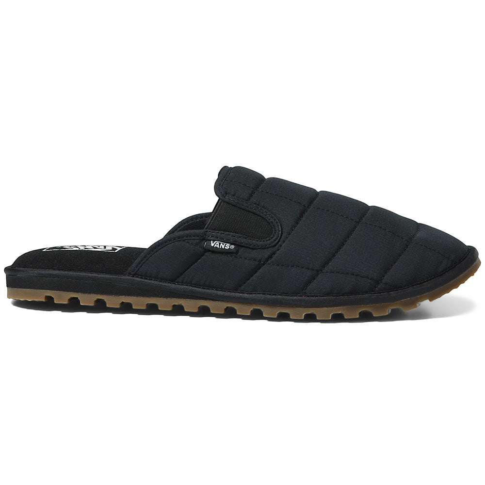 Mountain Mule Guard Butter Leather Quilted Black Snow Slipper 2023 West Site Boardshop Gent