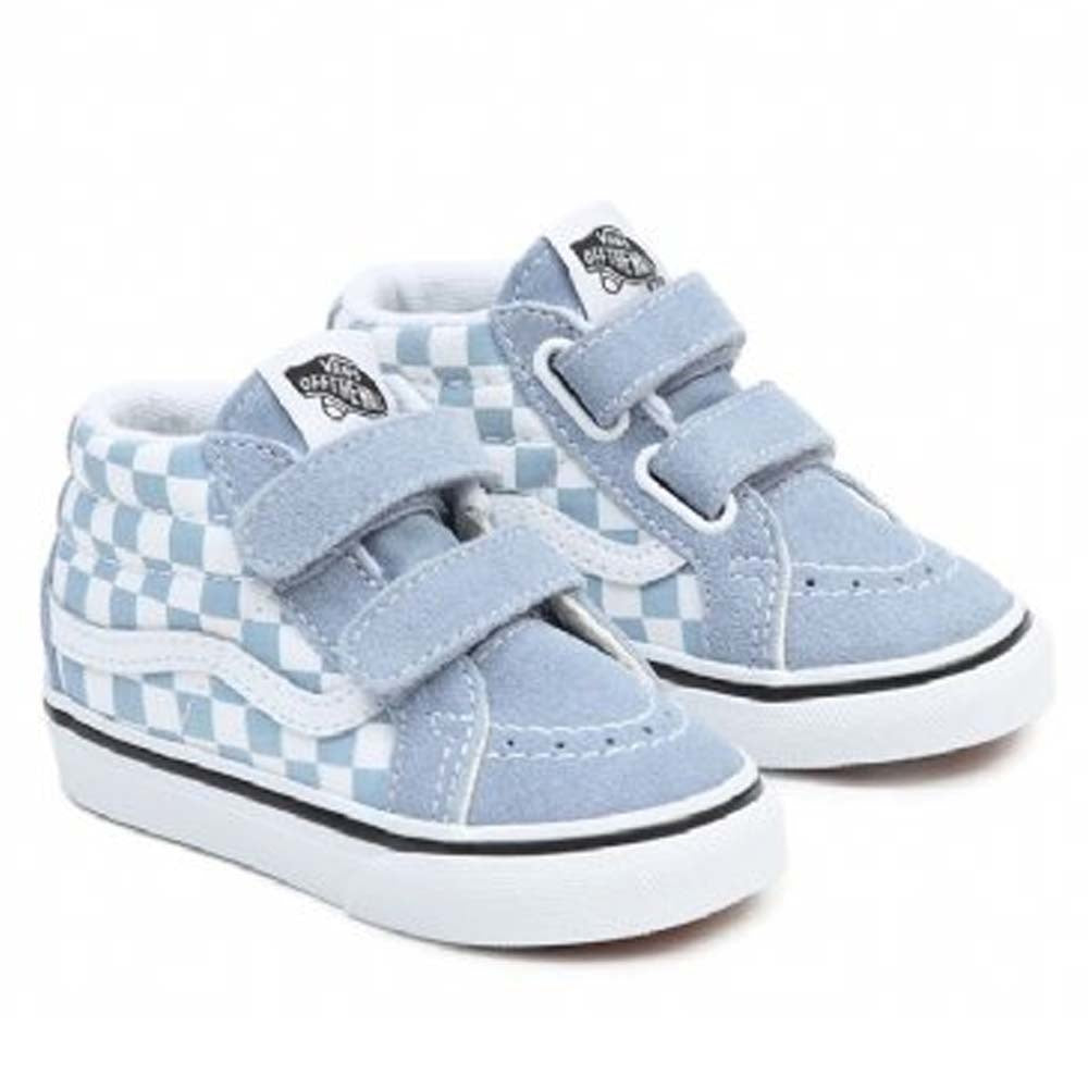 Toddler Sk8 Mid Reissue V Collor Checker Ashley Blue Shoe