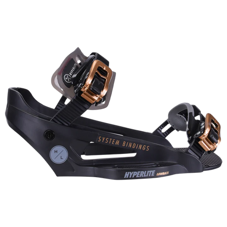 Lowback Black Gold System Wakeboard Binding